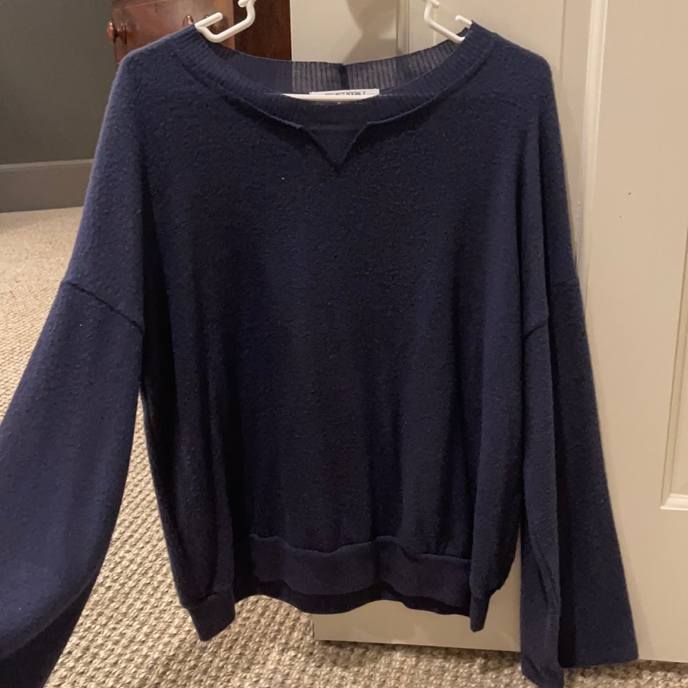navy sweater
